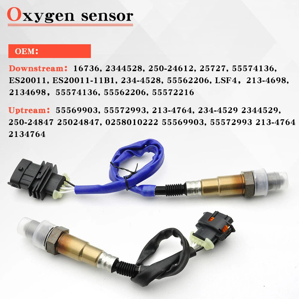 2Pcs O2 Oxygen Sensor for Chevrolet Cruze 1.4L (2011–2015)