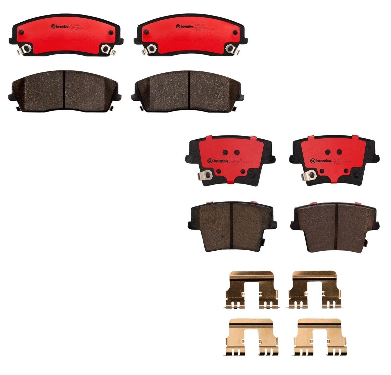 Brembo Ceramic NAO Brake Pad Set for Chrysler Dodge