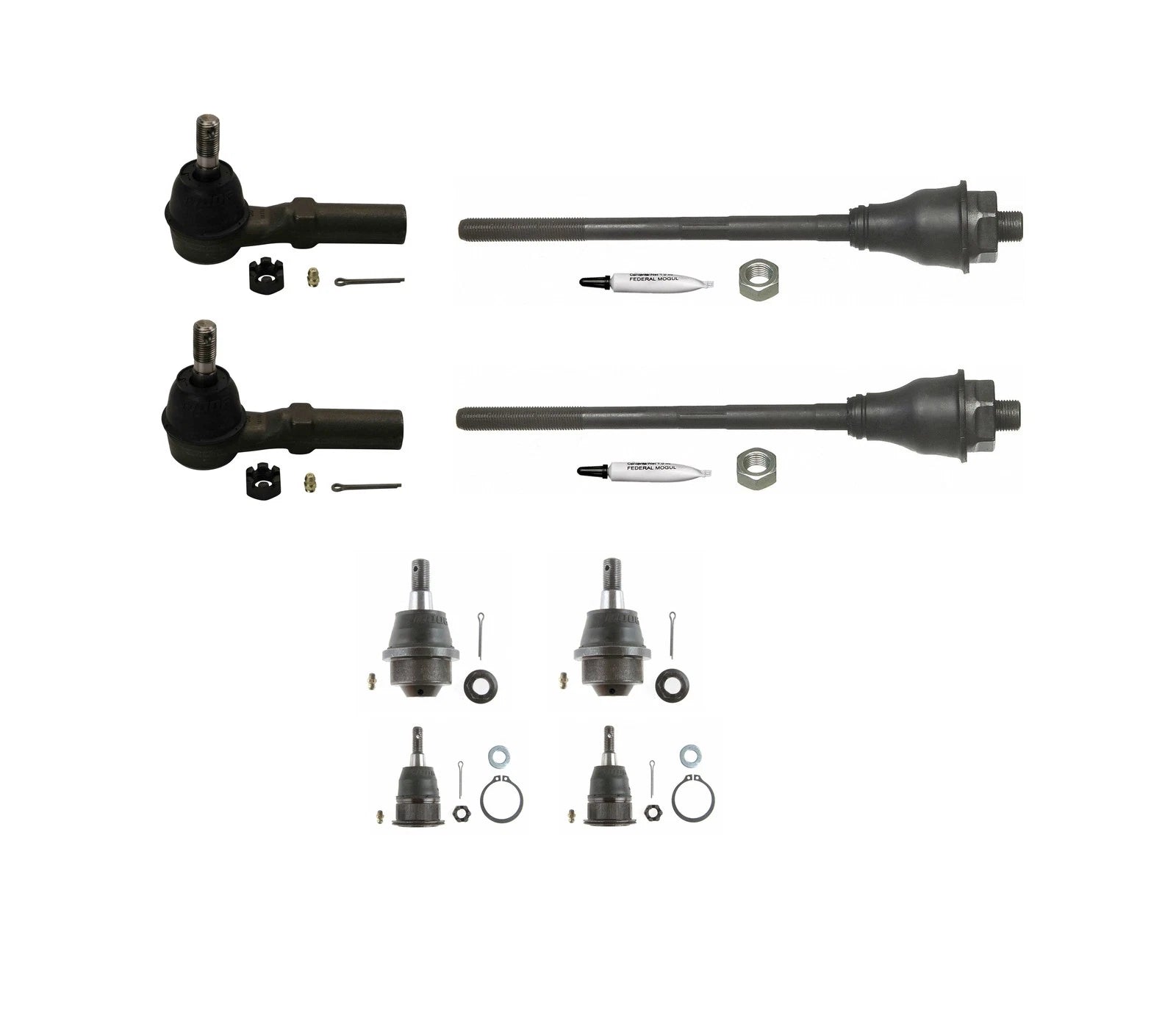 Moog Front Steering Tie Rod and Ball Joint Kit for Chevrolet GMC Hummer