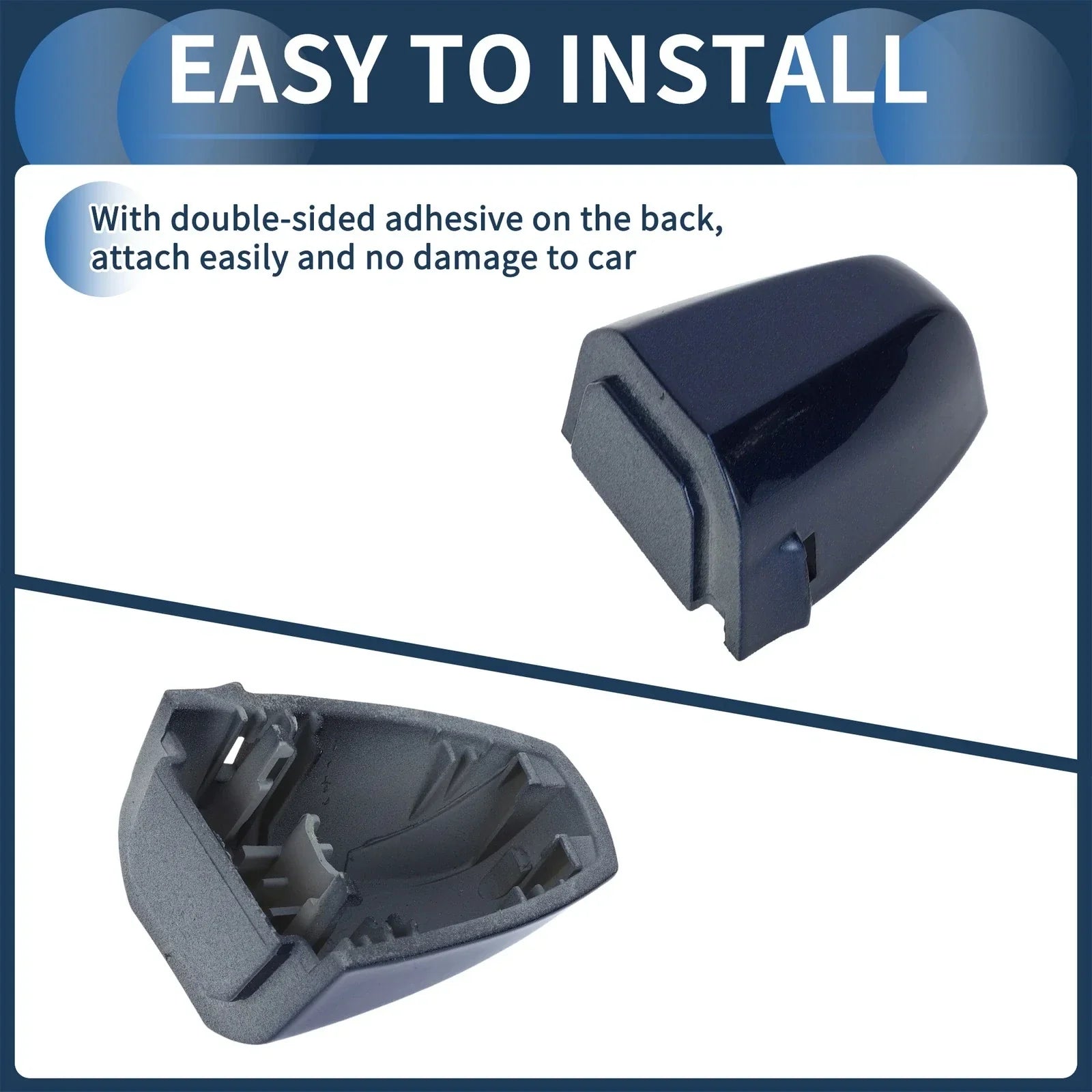 Door Handle Cover Front Left for BMW X1 X5 (2015-2018) Blue 1 Pc