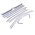 Silver Stainless Steel Window Sill Molding Strip Trim for GMC Sierra 1500 (2019–2026)