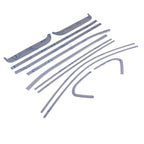 Silver Stainless Steel Window Sill Molding Strip Trim for GMC Sierra 1500 (2019–2026)