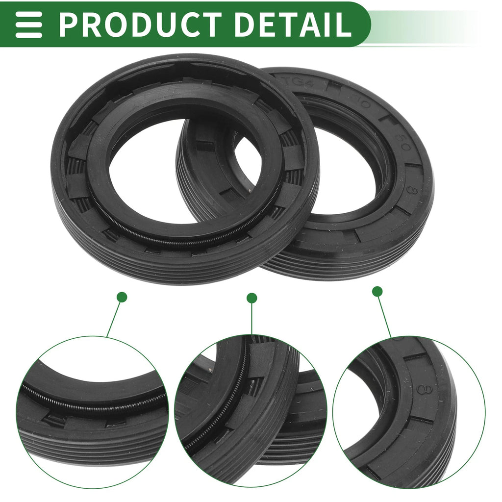 Set of 5 Oil Seal TG4 Lip Seal Ring NBR Rubber 30x50x8mm