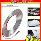 Chrome Trim Molding Strip for Car Door Window Bumper (Fits Various Models)