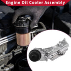 Engine Oil Cooler Filter Housing with Bolt Seals for Buick Cascada (2016–2019) No.12992593
