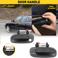 Set of 2 Outside Door Handles for Nissan Sentra (2000–2006) - Smooth Black