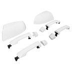 White Mirror Cover & Door Handle Kit for Toyota Tundra Sequoia (2011–2019)