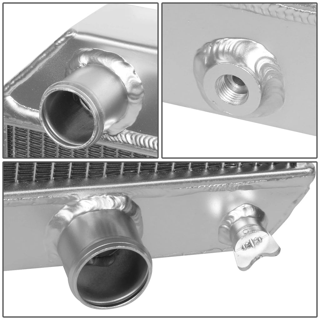 3-Row Aluminum Racing Radiator for Pontiac GTO/Lemans/Tempest V8 (1965–1967)