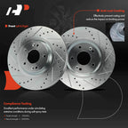 Front Drilled Brake Rotors & Ceramic Pads for Kia Sedona (2015–2020)