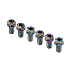 6pcs M6x40mm Titanium Torx Head Flange Bolts for Motorcycle Bicycle