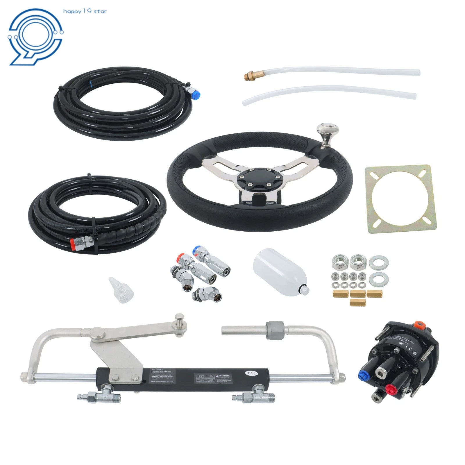 Hydraulic Steering System Kit for Boats 20ft (90HP)