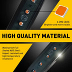 Amber Smoked LED Running Lights for Truck Trailer (Waterproof)