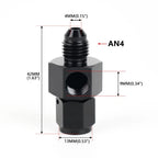 4AN 6AN 8AN 10AN Male to Female Fitting with 1/8" NPT Pressure Take Off