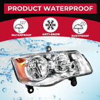 Right Side Headlight for Chrysler Town & Country, Dodge Grand Caravan (2008-2020)