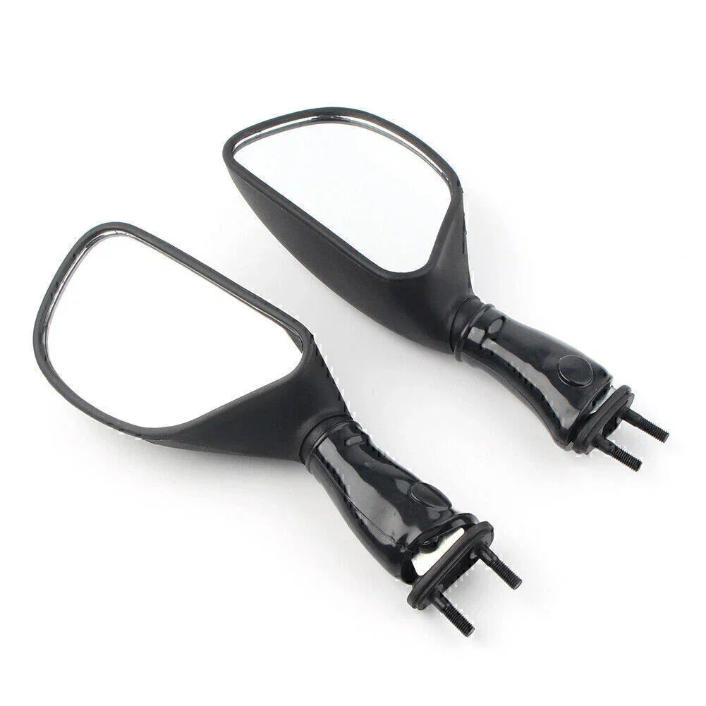 L&R Rear View Mirrors for Kawasaki Ninja 650R ZX6R ZX9R Black (2006-2008)