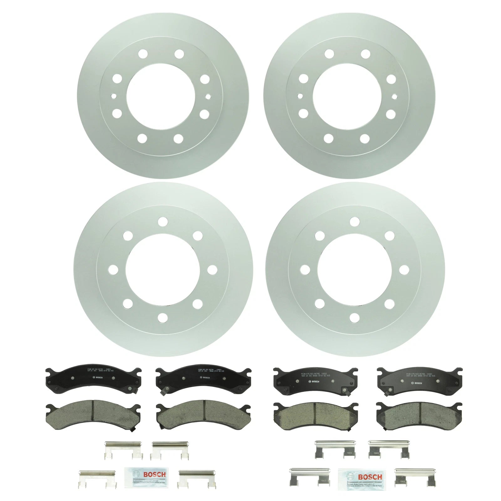 Brake Kit Disc Rotors & Ceramic Pads for Chevy GMC (Front 325.2mm, Rear 330mm)