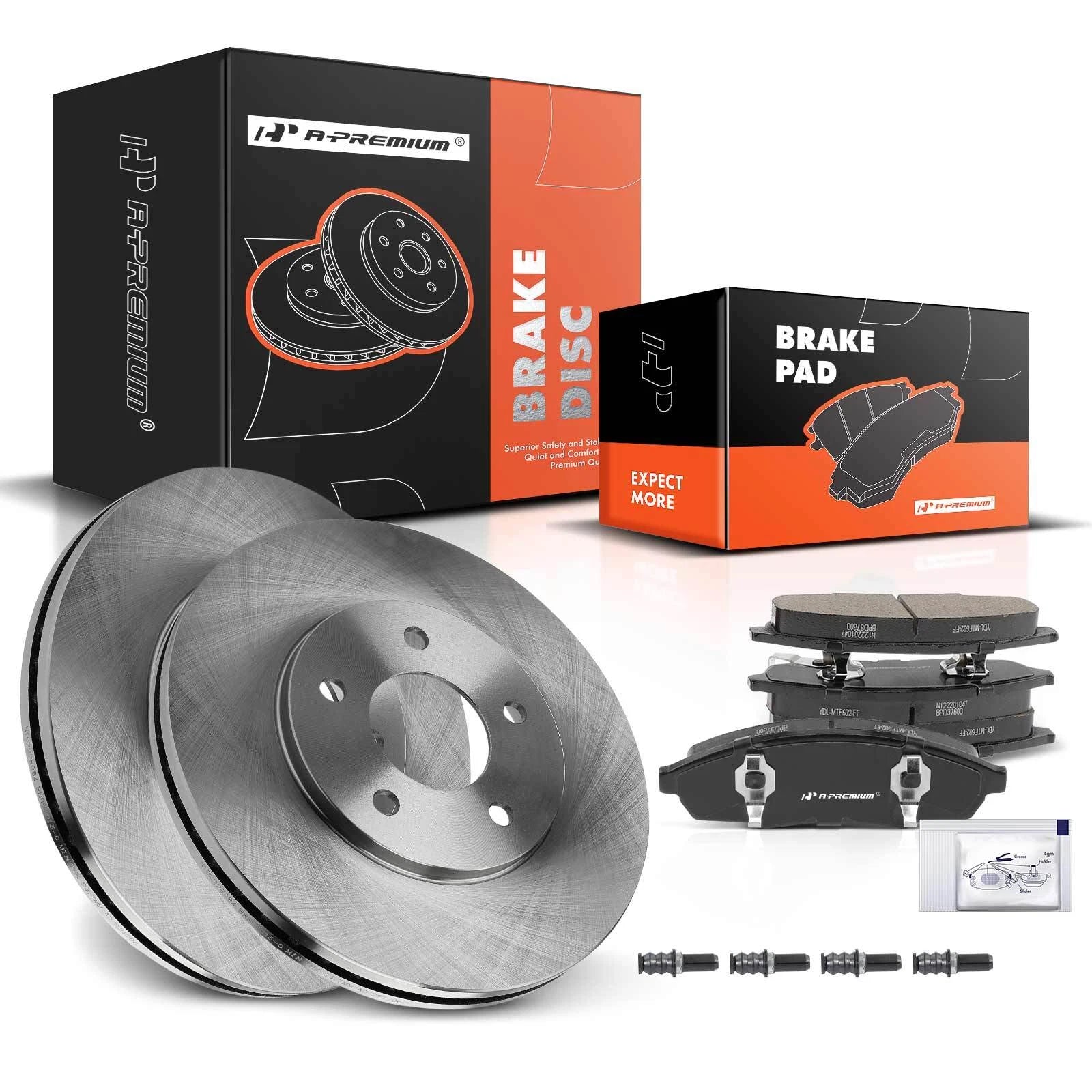 Front Disc Brake Rotors & Ceramic Pads for Buick Regal (1995–1996)