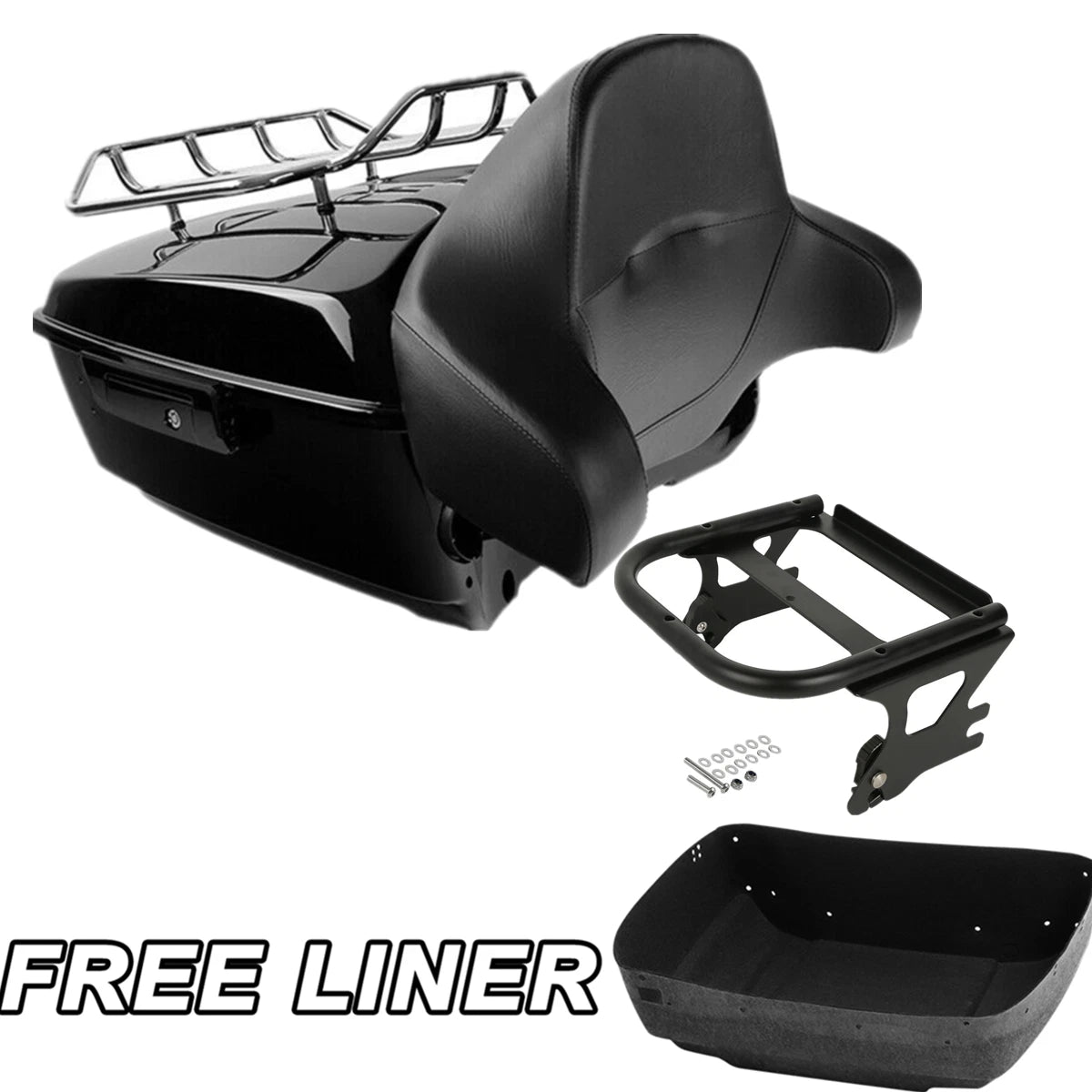 Trunk Backrest Mount Rack for Harley Road King (1997–2008)