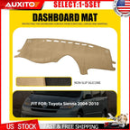 Anti-slip Dash Cover Mat for Toyota Sienna (2004–2010) Light Beige