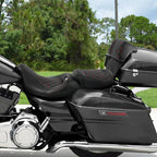 Driver Passenger Seat Backrest for Harley Road Glide (2014-2023) Red Stitching
