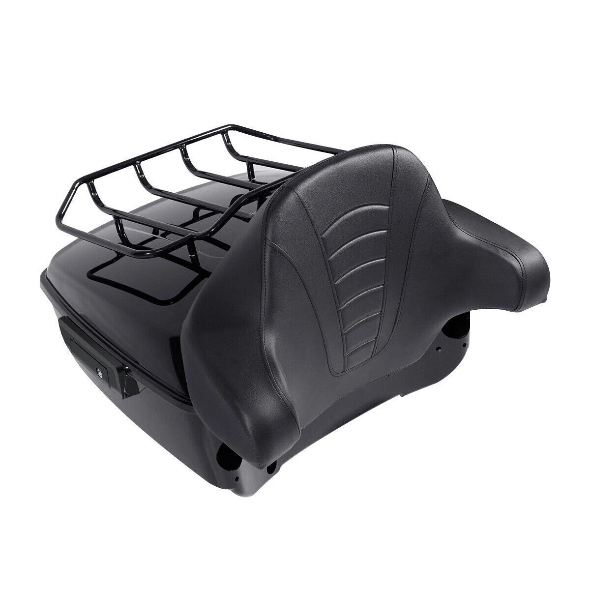 Trunk Backrest Pad Mount Rack Plate for Harley Road Glide (2009–2013)