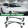 2pcs Headlight Adapter Wire for Honda Accord (2016–2017) Halogen to LED