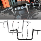 10" 12" 14" PreWired Meathook Ape Hanger Handlebar for Harley Street Glide (2014–2023)