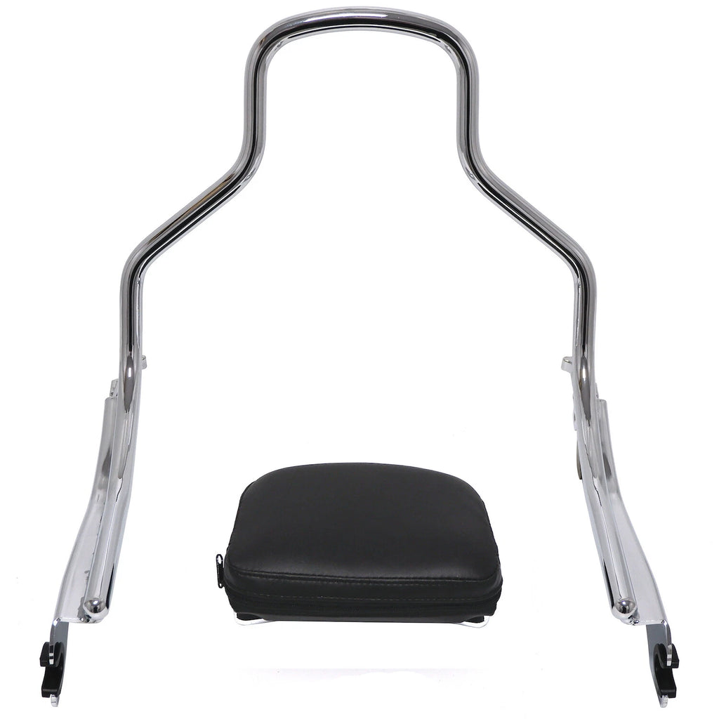 Chrome Sissy Bar Backrest w/Pad for Harley FLFB FLFBS FXBR (2018–2021)