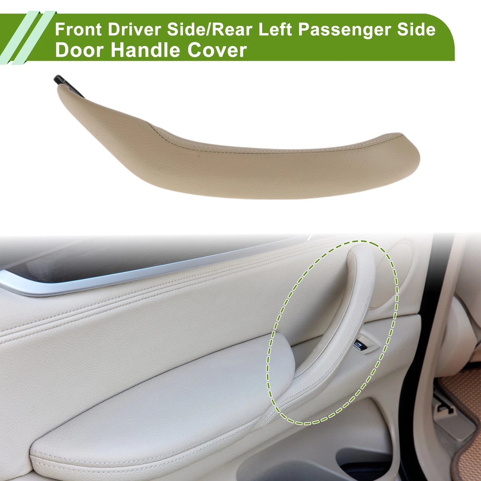 Door Panel Handle Pull Trim Cover for BMW X3 F25 (2010–2016) Beige