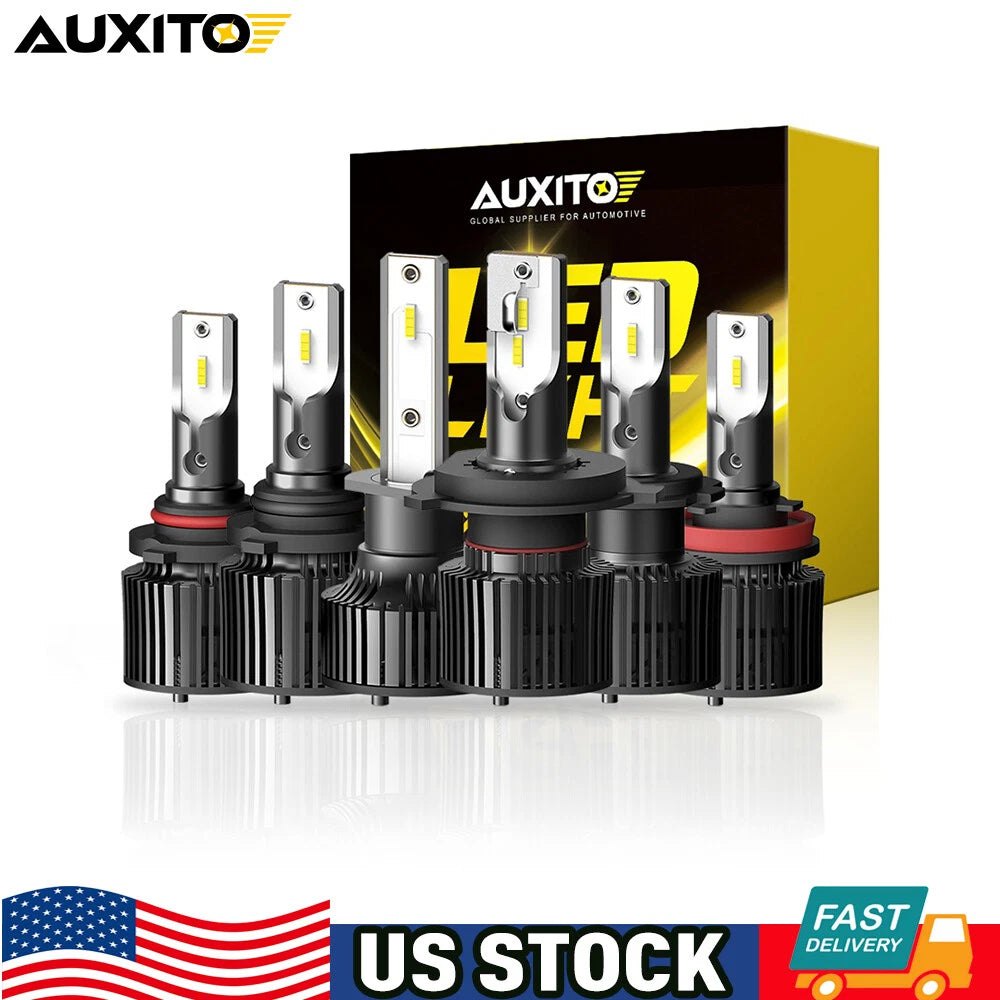 AUXITO LED Headlight Bulbs for Multiple Vehicles (9005 H11 H7 H4 H1)