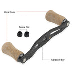 Fishing Reel Handle for Baitcasting Fishing Tools (Carbon Fiber)