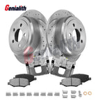 Rear Disc Brake Rotors & Pads + Calipers for Dodge Nitro, Jeep Liberty (2007–2011)