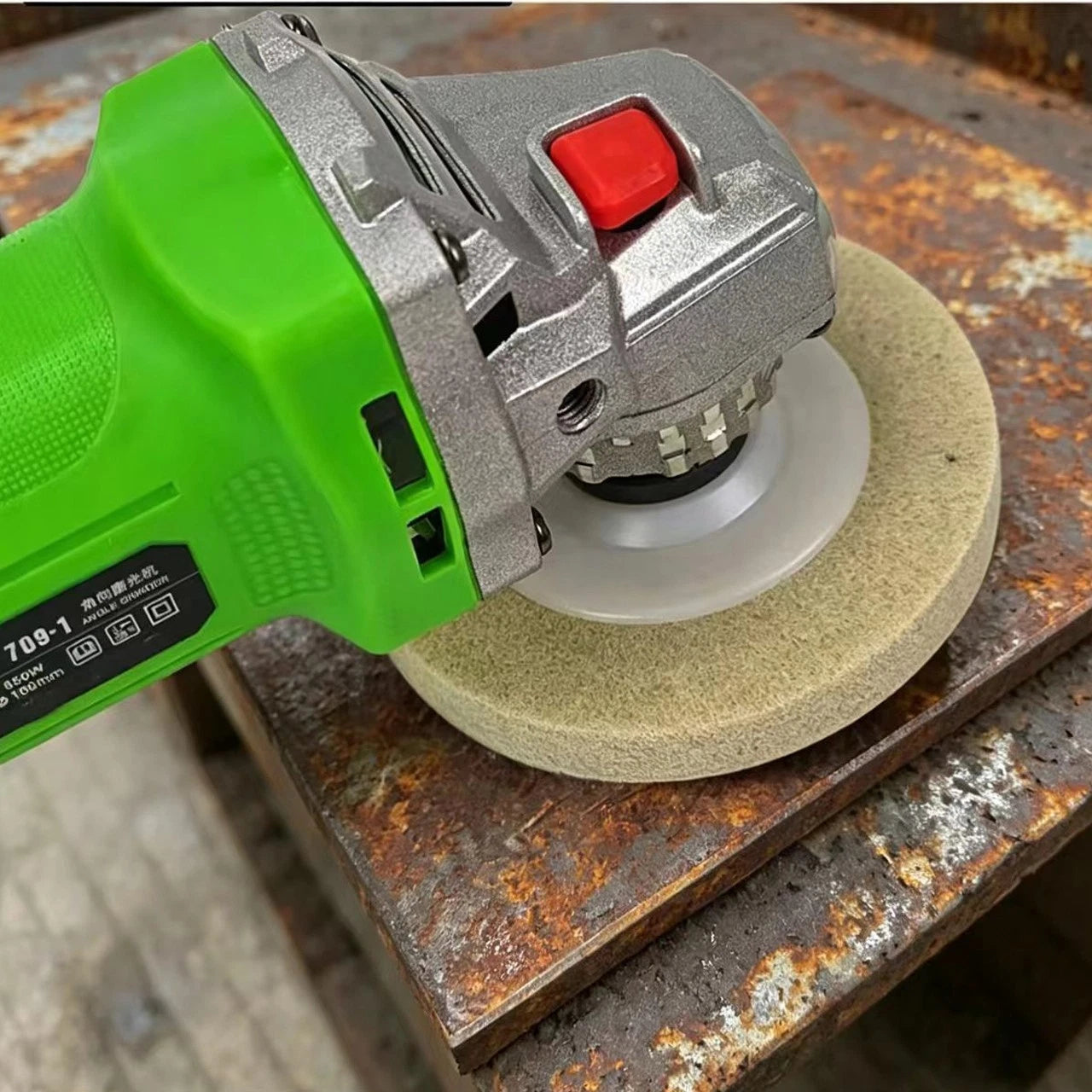 10cm Stone Polishing Pad for Angle Grinder (100mm, 16mm Center Hole)