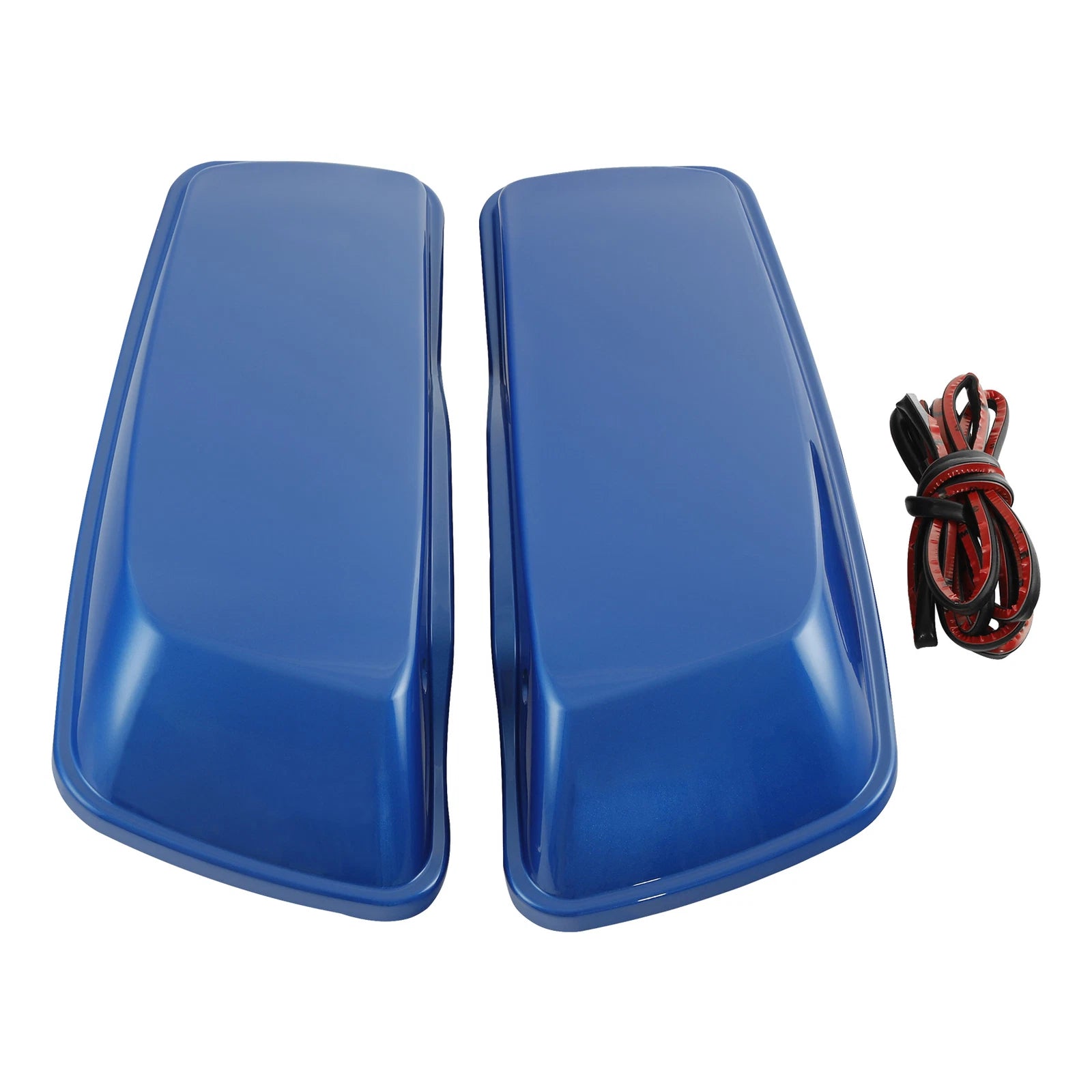 Hard Saddlebag Lids for Harley Touring Street Glide (2014–2025) Electric Blue