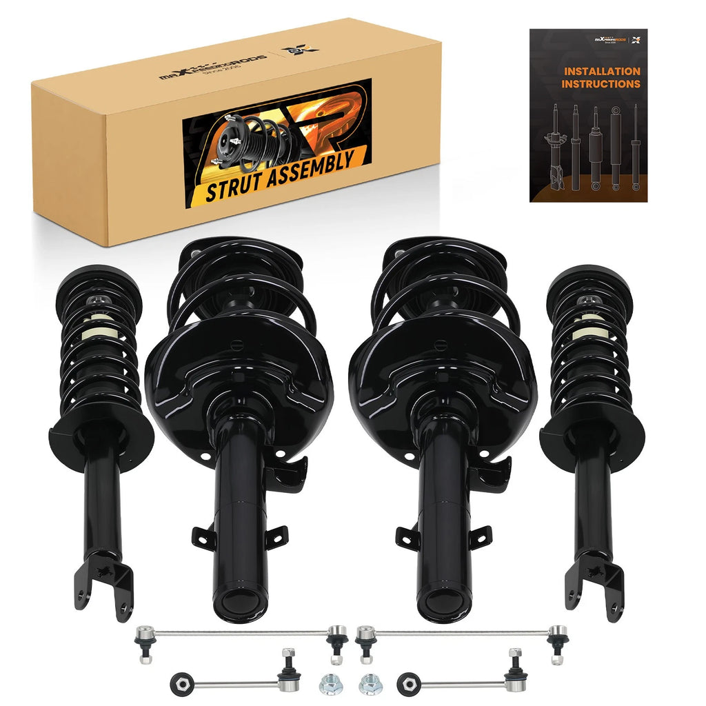 Front Rear Struts Set for Honda Accord 2.4L (2013–2017) w/ Coil Spring Sway Bars