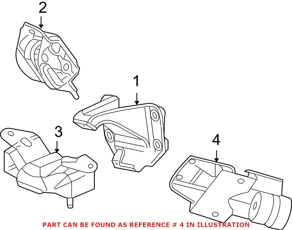 Automatic Transmission Mount Bracket for Dodge Ram 3500 (OEM)