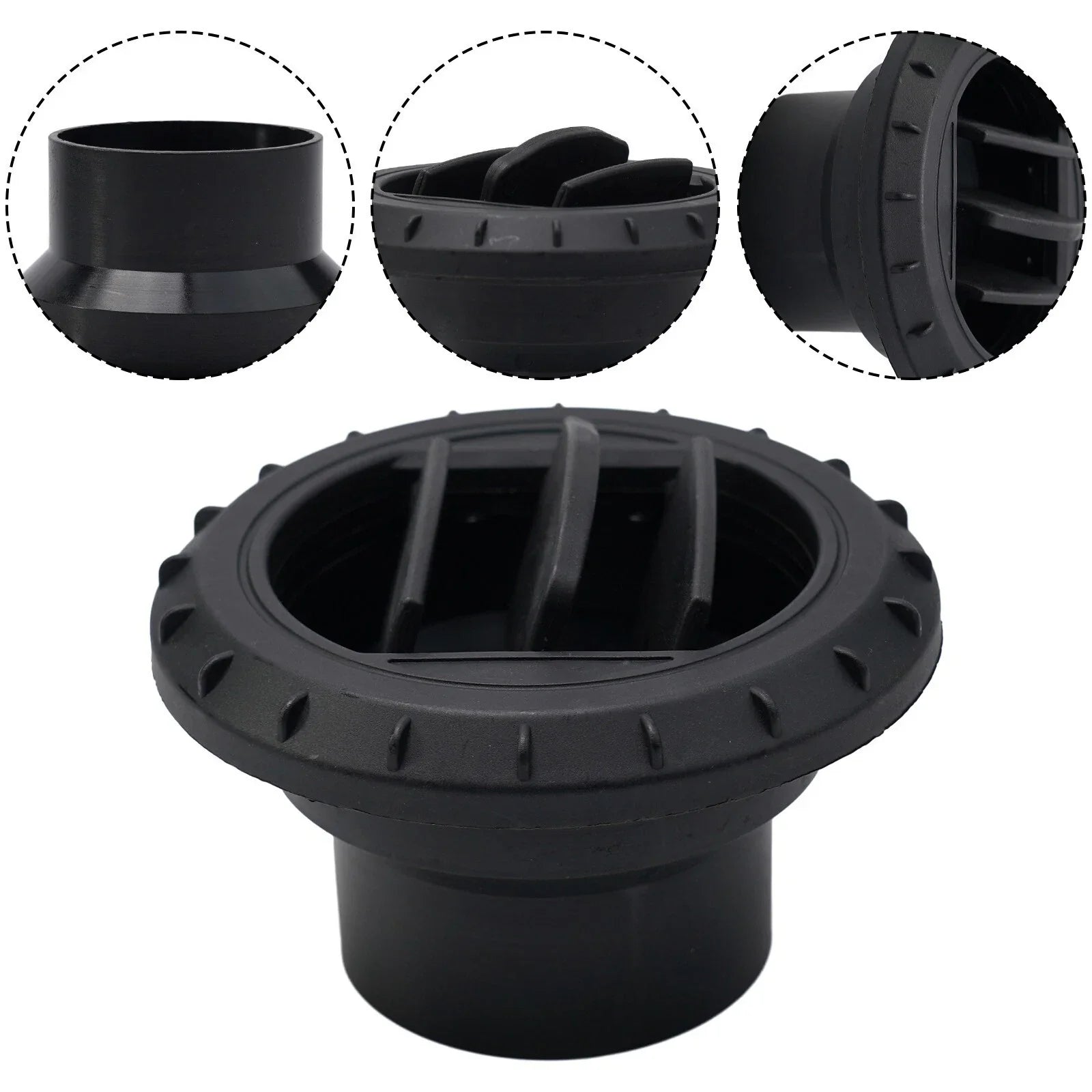 60mm Rotatable Black Air Vent Outlet for Diesel Heater