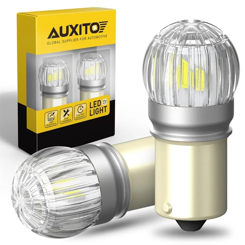 Set of 2 AUXITO 1156 P21W 7506 LED Reverse Backup Light Bulbs 6000K