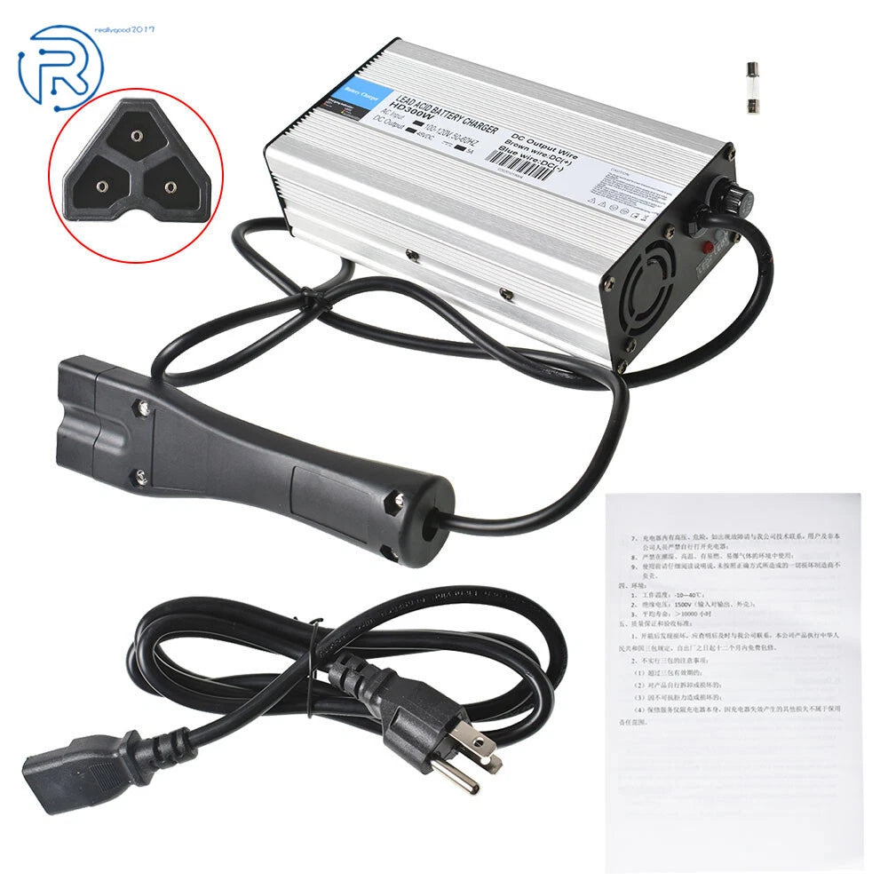 48V 5A Battery Charger for EZGO RXV Golf Cart (RXV Style Plug)