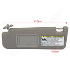Left Driver Sun Visor for Toyota 4Runner (2004–2008) Gray