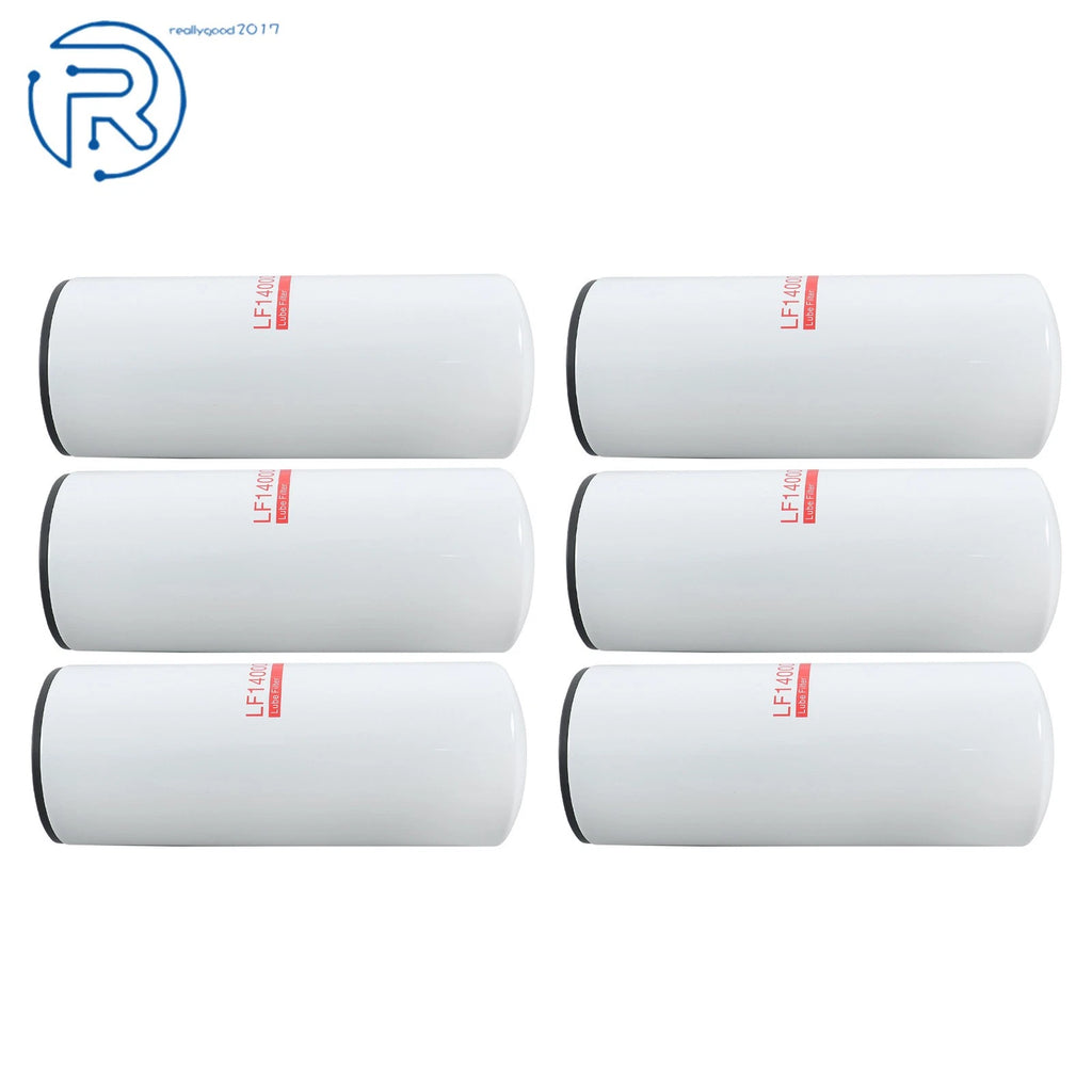 6Pcs Oil Filter LF14000NN for Cummins ISX ISM QSX QSM QST X15 (2000–2023) Replaces 4367100