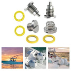 2X Magnetic Drain Screws with Gaskets for Mercury MerCruiser