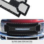 Stainless Black Rivet Mesh Grill for Ford F250/F450 (2017-2019)