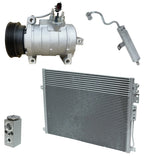 AC Compressor Kit With Condenser Replacement for Jeep Grand Cherokee 6.1L (2006)