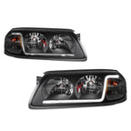 LED DRL Black Housing Amber Corner Headlight for Chevy Impala (2000–2005)