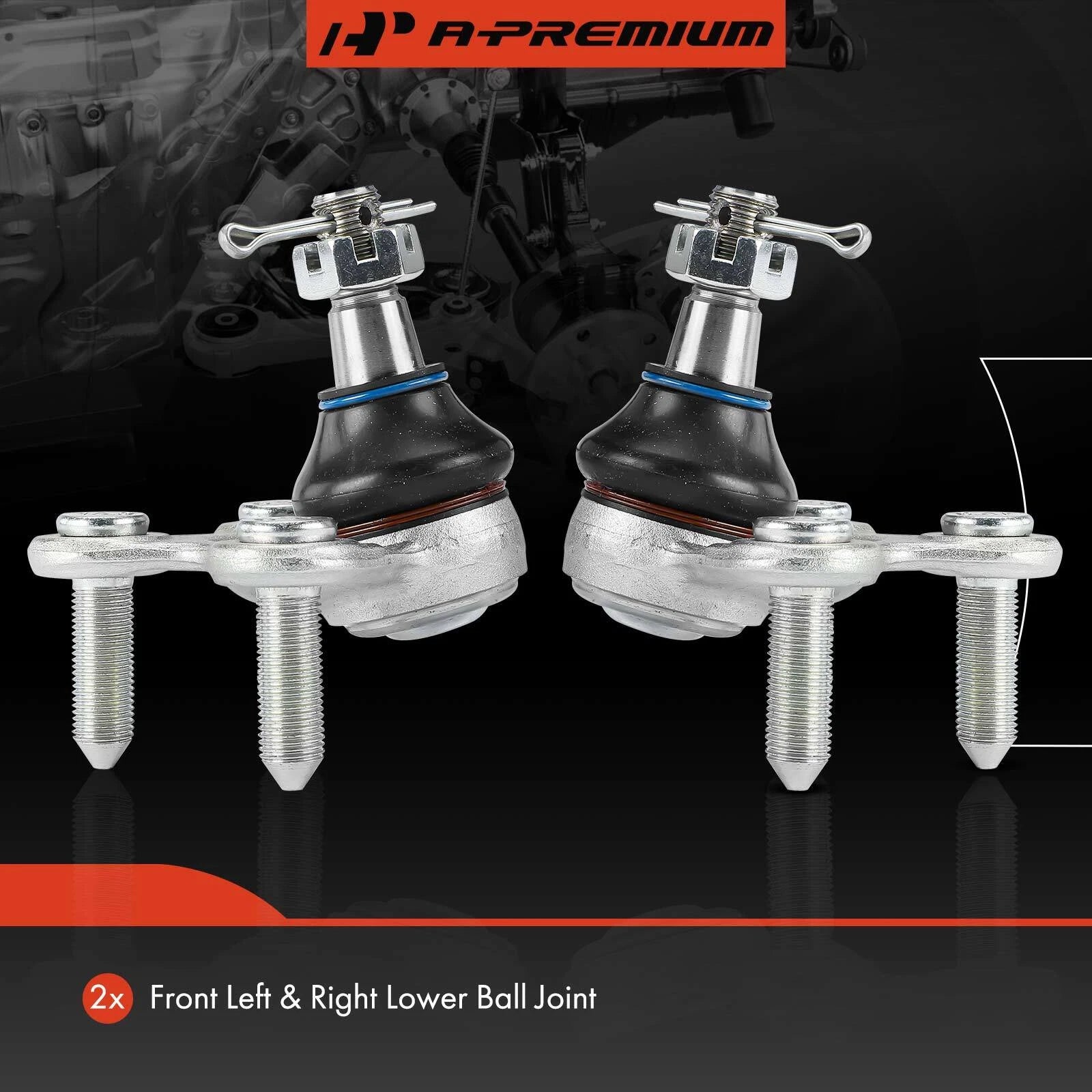 2X Front Lower Ball Joint for Honda CR-V (2017–2023) Civic (2016–2023) RDX