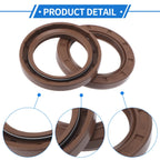 2X Oil Seal Rotary Shaft Seal FKM Rubber 38x55x7mm for [Make Model] 