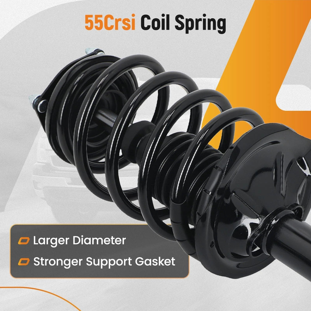 2X Front L-R Quick Complete Strut-Coil Spring for Nissan Sentra (2000–2001)