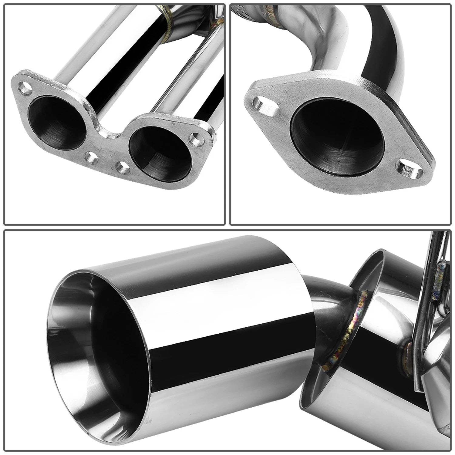 4.5" Rolled Tip Muffler for Nissan 370Z Z34 (2009–2020) VQ37 Catback Exhaust