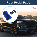 3 Pcs Automatic Foot Accelerator Pedal Covers for Ford Edge (2023) Blue